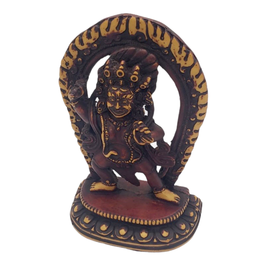 Mahakala Resin Statue, Diety of Protection, Vajrabhairava Tibetan Statue, Protector of Women, Heruka, Mahakala Altar Statue, Bhairav idol