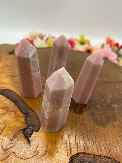 Pink Opal Point, Opal Wand, Pink Opal Mini  Tower, Crystal Point, Milky Pink Opal Wand, Polished Opal, Heart Chakra Stones, Stress Reliever