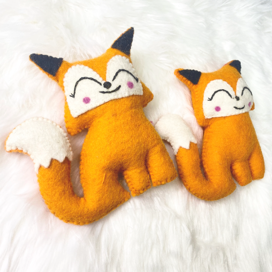 Felt Plush Doll, Handmade Squirrel Dolls,  Stuffed Animal Toy, Gift for Kids, Felt Animal Toys, Animal Art Doll, Baby Toys, Non Itchy Toys