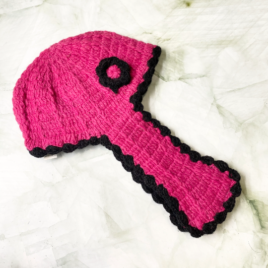 Crocheted Wool Ear flap Winter Beanie