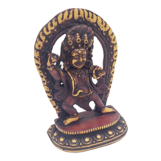 Mahakala Resin Statue, Diety of Protection, Vajrabhairava Tibetan Statue, Protector of Women, Heruka, Mahakala Altar Statue, Bhairav idol