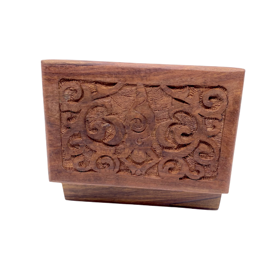 Mother Earth Hand Carved  Jewelry Box