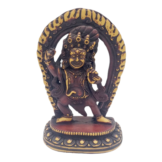 Mahakala Resin Statue, Diety of Protection, Vajrabhairava Tibetan Statue, Protector of Women, Heruka, Mahakala Altar Statue, Bhairav idol