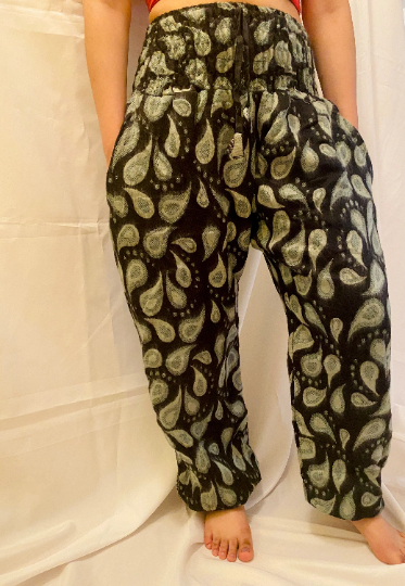 Handmade Paisley Wool Pants, Non Itchy Wool Pants for Winter, Warm  Pants, Winter Clothing, Unisexual Wool Pants, Winter Clothing, Yoga Pant