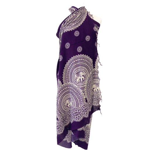 Beach Coverups, Elephant Printed Sarongs,Beach Accessories, Bikini Pareos,Rayon Wraps,Summer Sarong,Tassels Wraps,Bohemian Beach wear