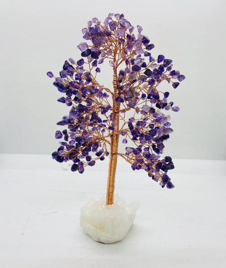 Crystal Prosperity Tree, 13 inches Bonsai Tree, Feng Shui Tree, Crystal Lovers Gift, Copper Wired Trees, Good Luck Trees, Money Tree