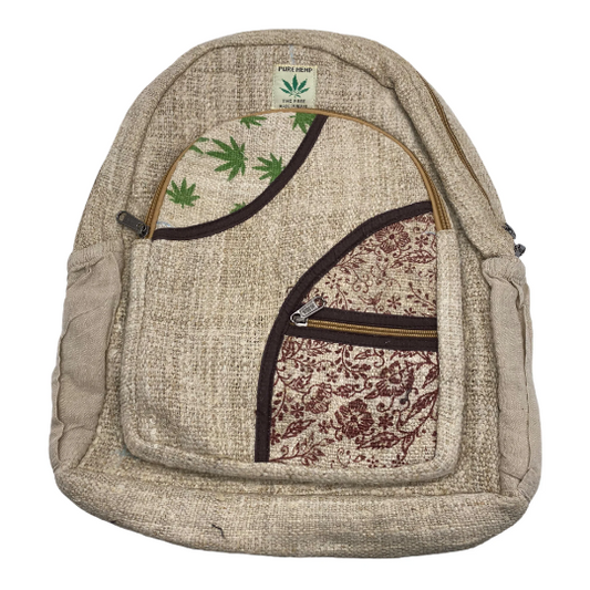 Large Hemp Backpack, Ruck sack with Laptop Pockets, Hippie Bags, Hiking Travel Backpack, Beach Backpack, Boho Bags, Ecofriendly Bags