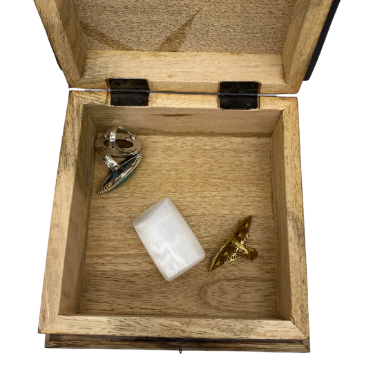 Skull Design Wooden Gothic Style Box