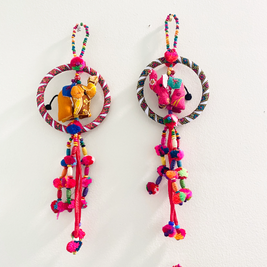 Elephant Hanging, Elephant Decor, Hanging Decoration, Home Decor, Kids Room Decor, Colorful Wall Decor, Nursery Decor