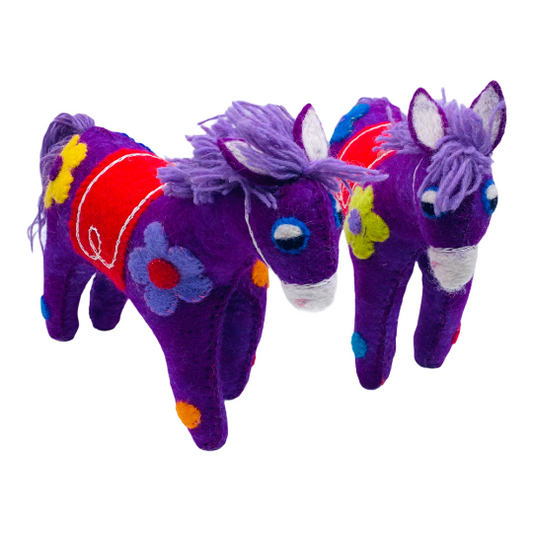 Wool Felt Horse, Felted Animal Toys, Stuffed Horse Doll, Eco Toys, Pony for Children, Needle Felting, Felted Horse, Animal Lover Gifts