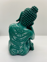 12 inches Tall Resting Buddha Statue, Buddha for Home Decor, Unique Buddha Statue, Garden Budhha, Haindpainted Buddha,Thinking Buddha