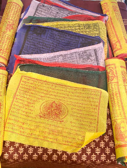 Large Cotton Prayer Flags, Handmade in Nepal, Lungta Prayer Flags, Extra Large , Positivity Flag, Spiritual Decor, Buddhist Prayer Flag