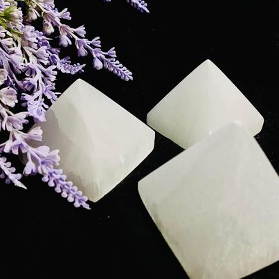 Selenite Crystal Pyramid
