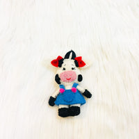 Felt Wool Handmade Pig Christmas Ornament