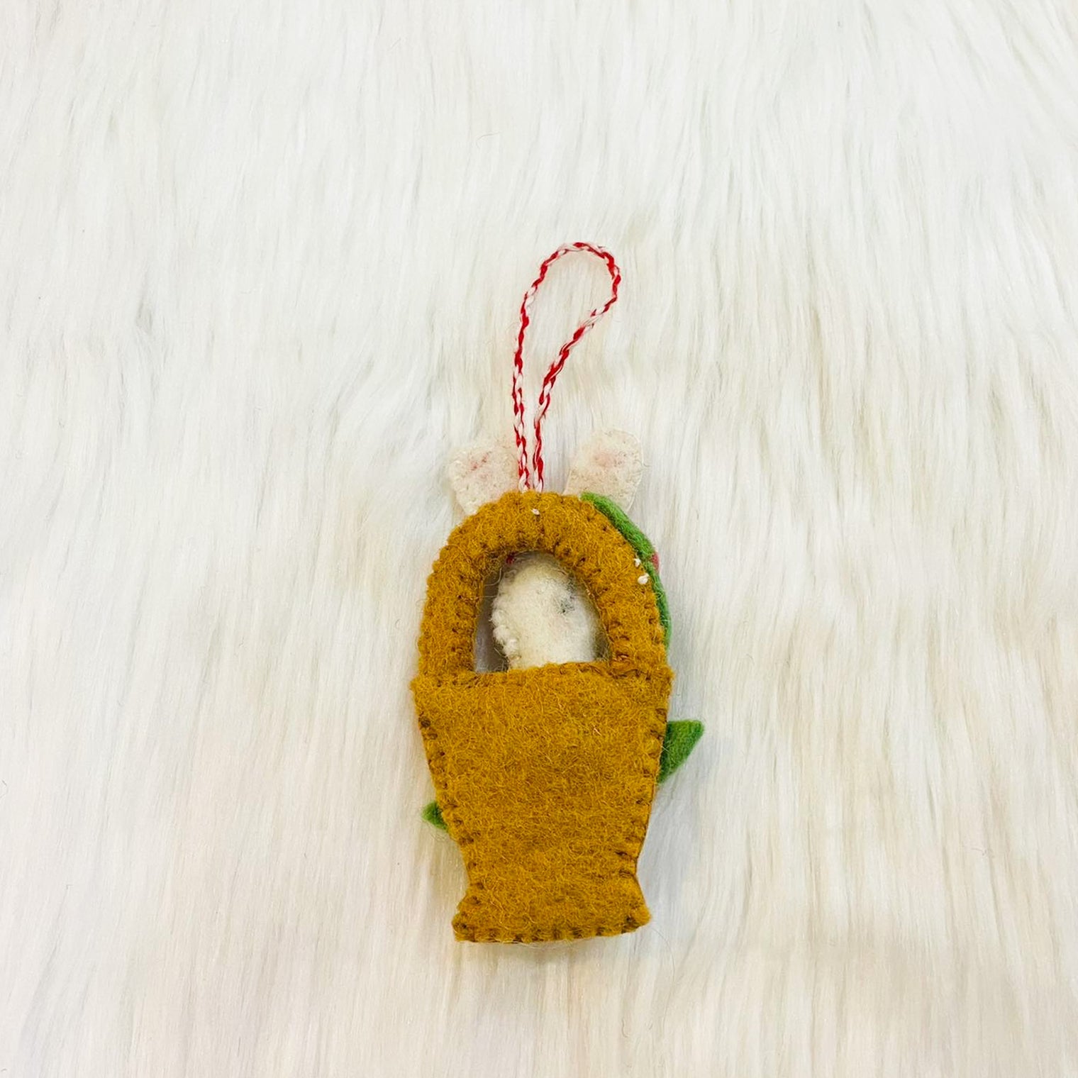 Bunny Felt Ornament, Easter Bunny Ornament