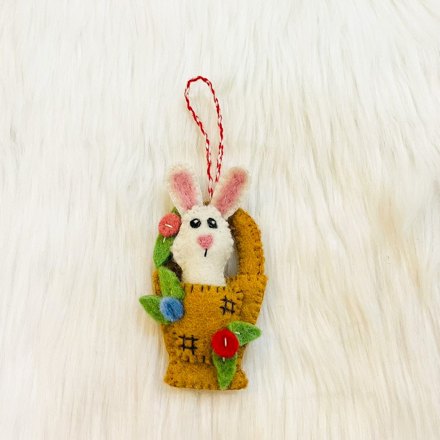 Bunny Felt Ornament, Easter Bunny Ornament