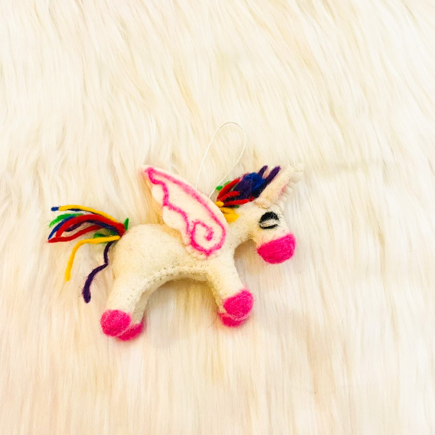 Unicorn Felt Christmas Tree Ornament