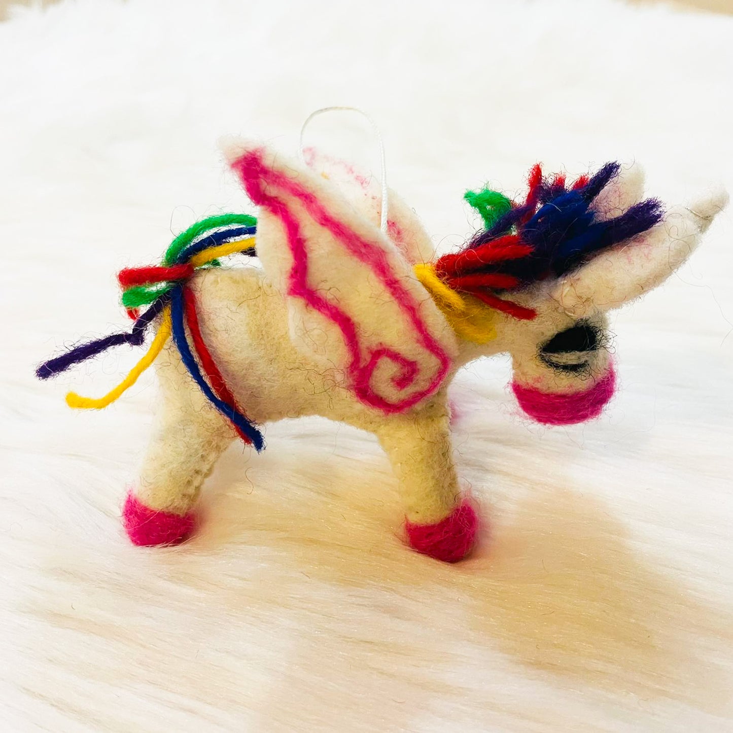 Unicorn Felt Christmas Tree Ornament