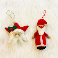 Felted Santa Claus Ornament