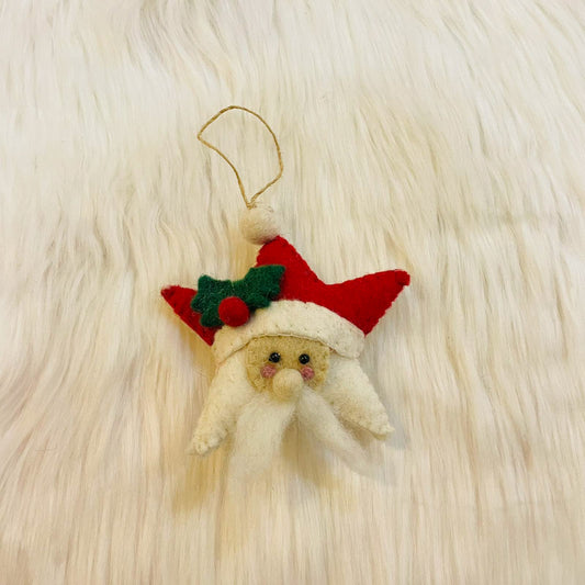 Felted Santa Claus Ornament