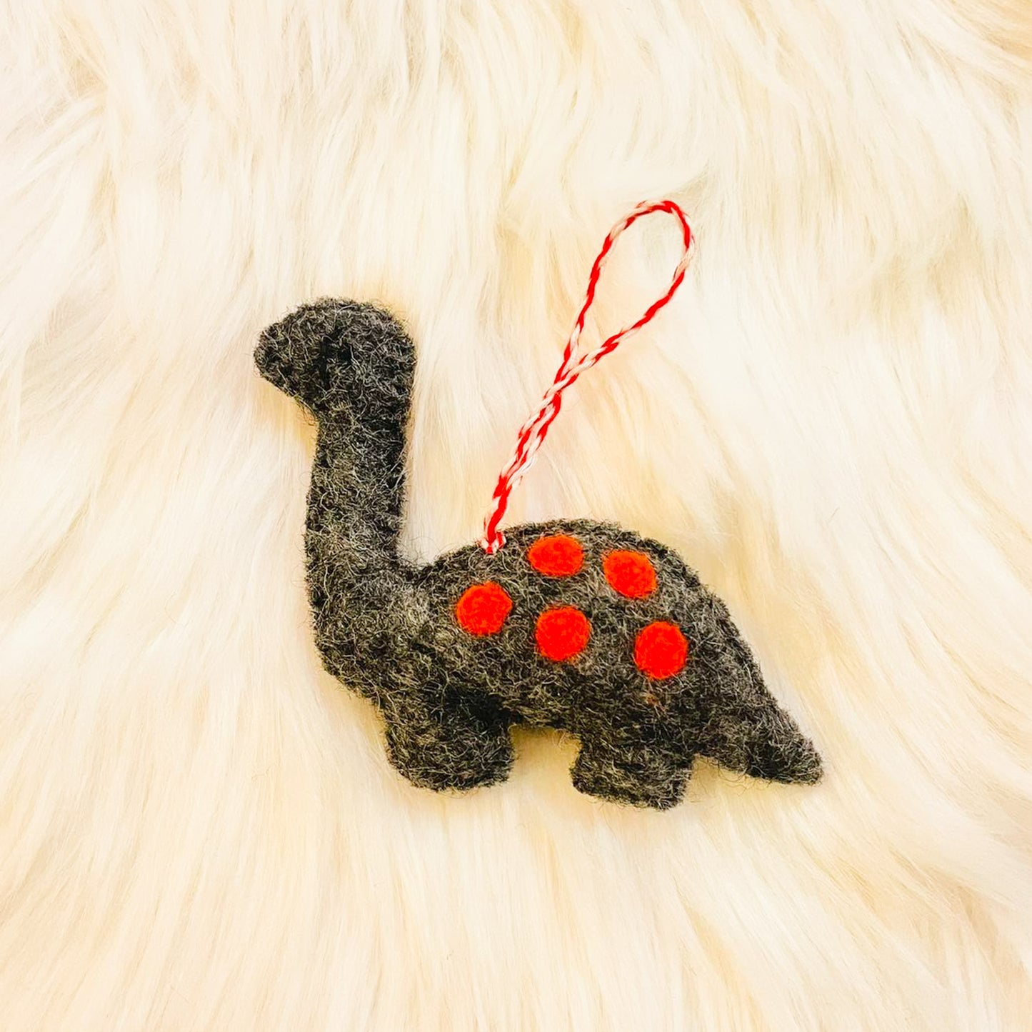 Felt Dinosaur Christmas Ornament